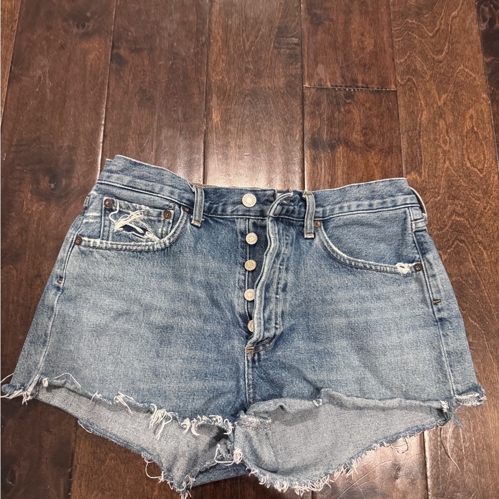 Agolde Denim High-Waisted Women Shorts